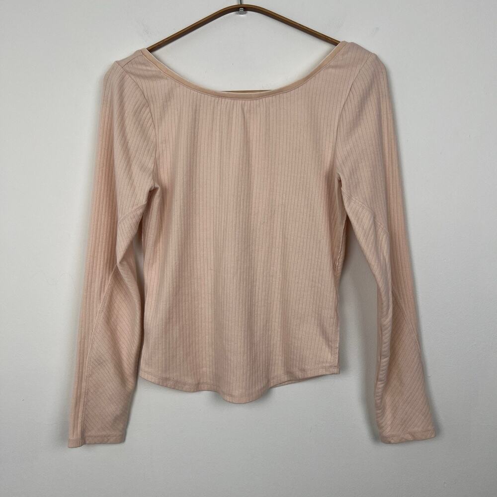 Free People Long Sleeve Top Blush Pink
